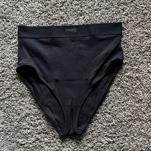 Skims Cotton Rib Brief Soot Size XL NEW